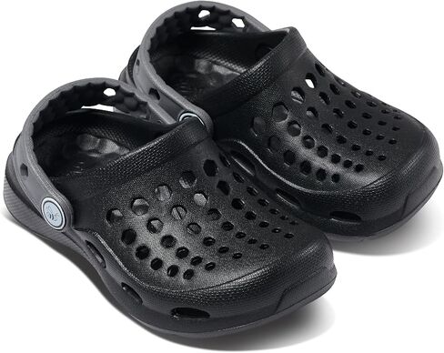 Joybees Kids Active Clog, Slip-On, Easy to Clean, Graphic Blue Iris Tropical Floral, Children's 6/7 in Saudi Arabia