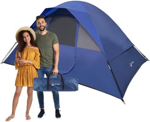 Wakeman Tents Family Camping Tent - Includes Rain Fly and Carrying Bag - Easy Set Up Tent for Backpacking, Hiking, or Beach Use by Wakeman Outdoors in Saudi Arabia