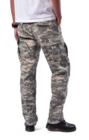 BACKBONE Mens Casual Street Fashion Camo Cargo Pants Army Combat Military BDU Pants Work Hunt Pants in Kuwait