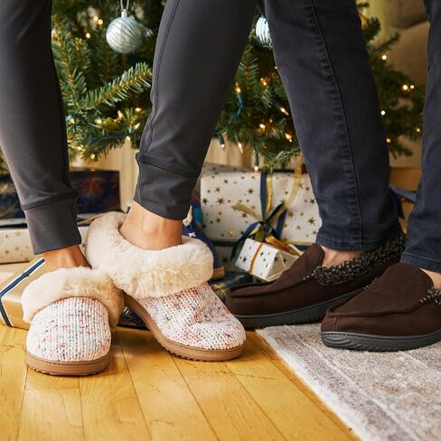 Dearfoams Women's Hannah Chenille Knit Clog Slipper in Kuwait