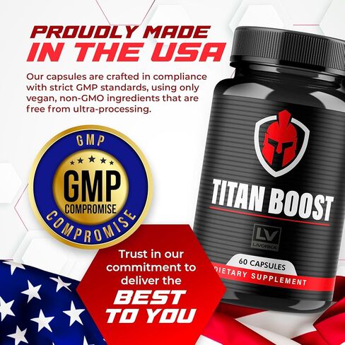 Titan Boost، كبسولات Titan Boost، حبوب TitanBoost، تركيبة Titan Boost المتقدمة، أداء TitanBoost العالي، دعم Titan Boost الأقصى، حبوب Titan Boost، 60 كبسولة لمدة شهر واحد in Kuwait