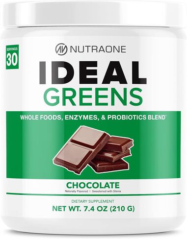 NutraOne Ideal Greens Antioxidant and Nutrient-Rich Superfood Greens Powder Supplement (Natural Berry - 30 Servings) in Saudi Arabia