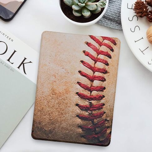 Case for 6.8" Kindle Paperwhite (11th Generation-2021) and Kindle Paperwhite Signature Edition, Cute Kawaii Lightweight PU Leather Book Cover with Auto Wake/Sleep, Mushroom in Saudi Arabia