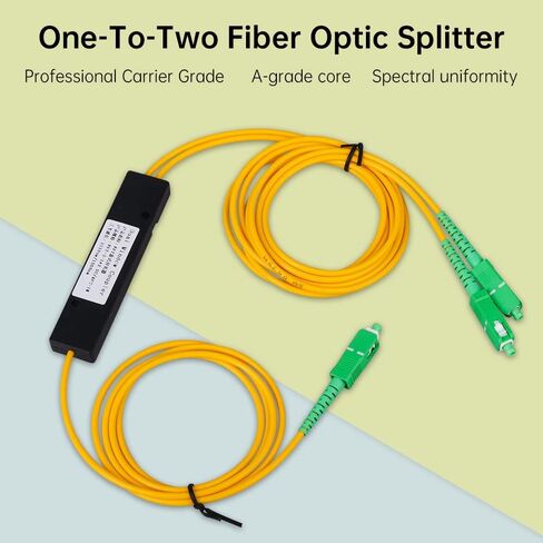 SC APC Fiber Optical Splitter 1x2(1 in 2 Out) Singlemode Fiber Pigtail for Network signal Distribution in Saudi Arabia