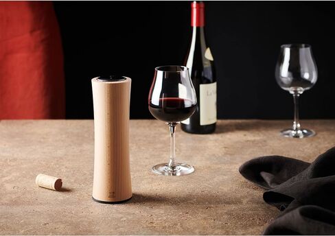 Peugeot - Elis Reverse Electric Corkscrew - Rechargeable Automatic Bottle Opener with Foil Cutter - Wood, Natural, 8-inches in Saudi Arabia