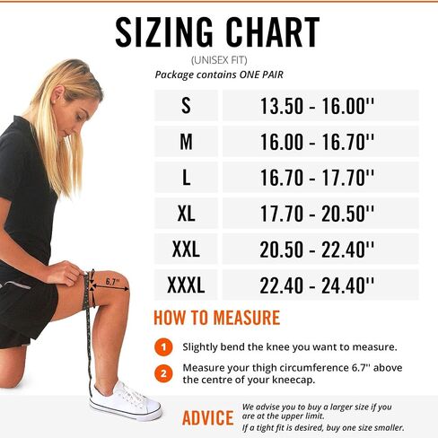 Mava Sports Knee Compression Sleeve Support for Men and Women - Perfect for Powerlifting, Weightlifting, Running, Gym Workout, Squats and Pain Relief in Saudi Arabia