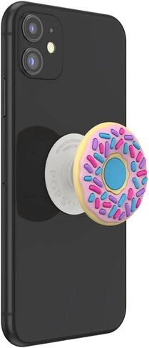 قبضة هاتف PopSockets مع مسند ممتد، قبضة PopGrip المرحة - فراغ عدسي in Kuwait