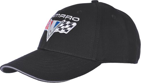 قبعة JH DESIGN GROUP للرجال بشعار Chevy Camaro V-Flags سوداء قابلة للتعديل in Kuwait