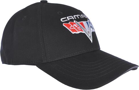 قبعة JH DESIGN GROUP للرجال بشعار Chevy Camaro V-Flags سوداء قابلة للتعديل in Kuwait