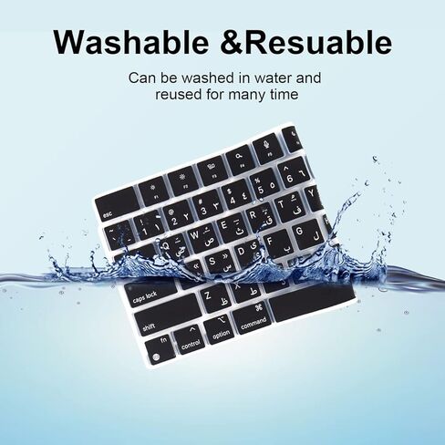Shortcut Keyboard Skin Cover for 2023 MacBook Air 13.6" 15.3" M2 A2681 A2941/MacBook Pro 14 inch 16 inch A2991 A2992 A2442 A2779 A2780 A2485, Silicone Keyboard Cover (Serato-Scratch-Live) in Kuwait