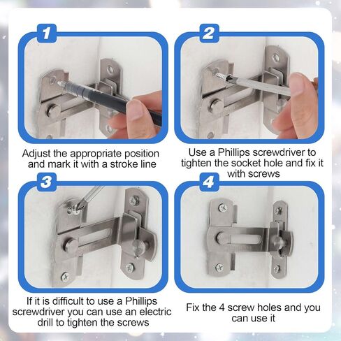 Right Angle Curved Door Flip Door Sliding Latch 90 Degree Stainless Steel Latch Safety Sliding Barn Door Lock Screen Door Stopper Lock Security Hook Gate Latch for Bathroom Barn Garden Garage in Saudi Arabia