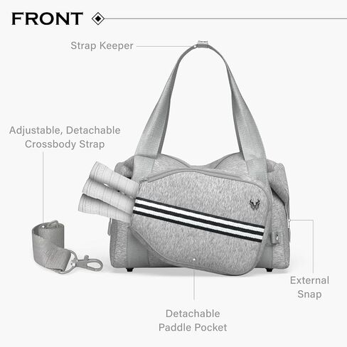 Pickleball Bag, Transformable 3 in 1 Design, Detachable Paddle Pocket, Multi-Use Duffle Gym Bag in Saudi Arabia