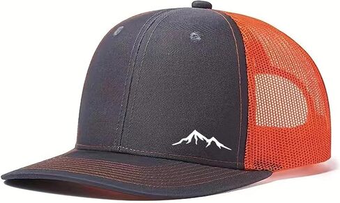 قبعة سائق الشاحنة Mountains Snapback للرجال، قبعة بيسبول شبكية قابلة للتعديل في الهواء الطلق in Saudi Arabia