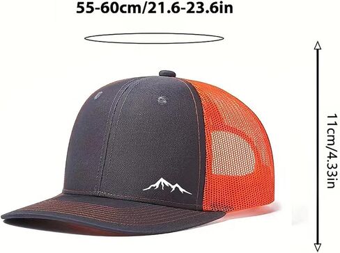 قبعة سائق الشاحنة Mountains Snapback للرجال، قبعة بيسبول شبكية قابلة للتعديل في الهواء الطلق in Saudi Arabia