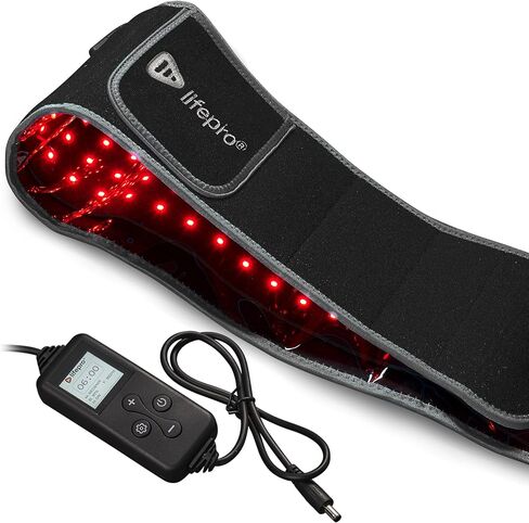Lifepro Red Light Therapy Belt - Near Infrared Light Therapy for Pain - Red Light Therapy for Body - Muscle, Inflammation Relief - Red Light Belt for Elbow Joint, Back Pain Therapy in Saudi Arabia