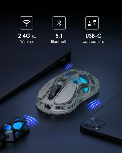 GravaStar Mercury Gaming Mouse (Yellow - Version with trail of battle damage) in Saudi Arabia