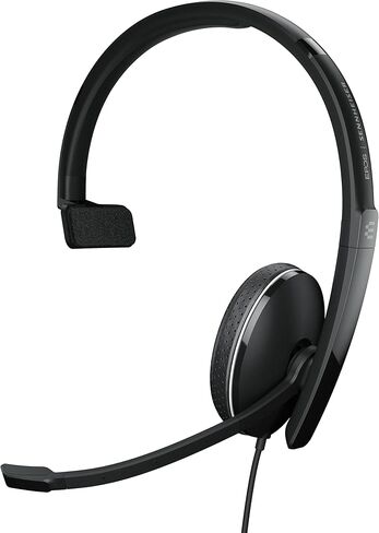 EPOS | Sennheiser ADAPT 135 USB II (1000914) - Wired, Single-Sided Headset - 3.5mm Jack and USB Connectivity - UC Optimized - Superior Sound - Enhanced Comfort - Call Control - Black in Saudi Arabia