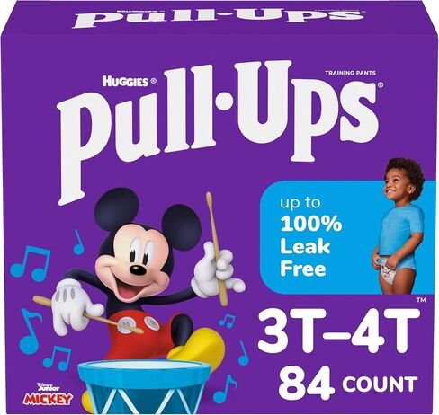 Pull-Ups Boys' Potty Training Pants, Size 4T-5T Training Underwear (38-50 lbs), 17 Count in Saudi Arabia