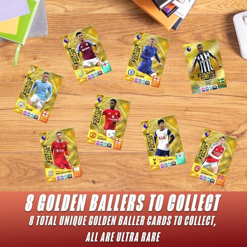 Panini Adrenalyn XL Premier League Soccer Trading Cards 2024-2025, Random Mega Tin, 6 Extra Packs & 100 Card Protector Sleeves in Kuwait