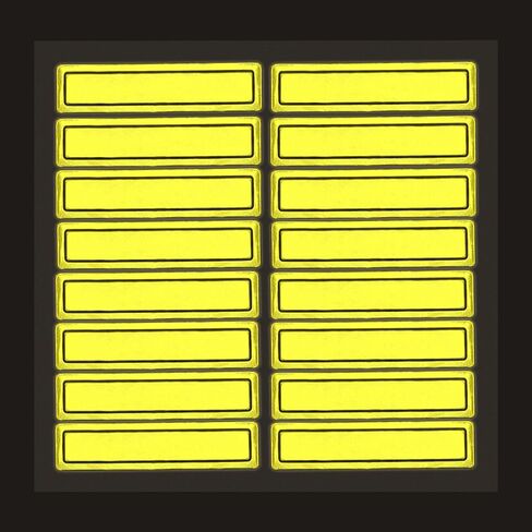 Silver Retro Reflective Helmet Strips | 1" x 4", Pack of 16 in Saudi Arabia