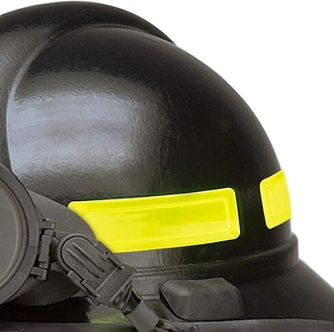 Silver Retro Reflective Helmet Strips | 1" x 4", Pack of 16 in Saudi Arabia