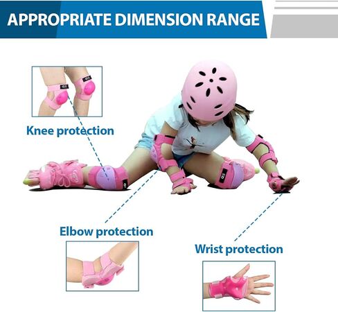 CKE Kids/Youth Knee Pads for Toddler Elbow and Knee Pads Toddler Protective Gear Set Kids Knee Pads and Elbow Pads for Toddler Girls Boys with Wrist Guards for Skating Cycling Bike Rollerblading(M) in Saudi Arabia