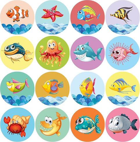 easykart labels 500 PCs Motivational Sticker, 16 Designs Cartoon Birds Reward Encouragement Stickers for Kids, Party Decoration Sticker for School Classroom (1.5 Inch Round) in Saudi Arabia