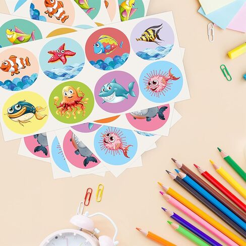 easykart labels 500 PCs Motivational Sticker, 16 Designs Cartoon Birds Reward Encouragement Stickers for Kids, Party Decoration Sticker for School Classroom (1.5 Inch Round) in Saudi Arabia