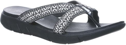 BEARPAW Women's Juniper Black Size 5 | Women's Flip Flop Sandal | Women's Shoe | Comfortable & Lightweight in Saudi Arabia