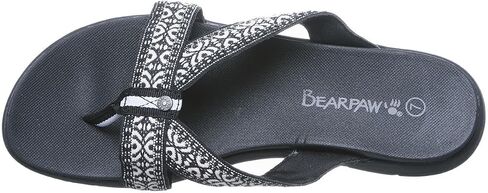 BEARPAW Women's Juniper Black Size 5 | Women's Flip Flop Sandal | Women's Shoe | Comfortable & Lightweight in Saudi Arabia