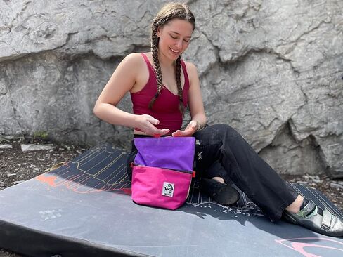 SESH Chalk Bucket - Large Size Chalk Bag for Climbing & Bouldering with Magnetic Closure, 4 Brush Holders, & 2 Side Pockets with Mesh Organizer - Durable in Saudi Arabia