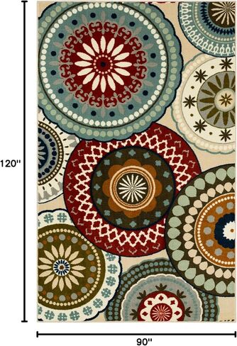 Mohawk Home Suzani Area Rug, 5'x8', Blue in Saudi Arabia