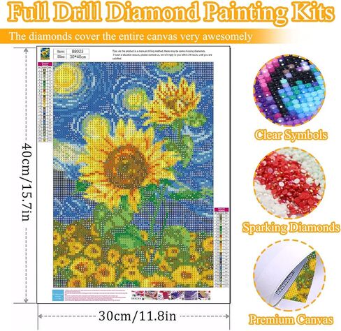 UMOART Gnome Diamond Painting Kits - Honey Bee Diamond Art Painting Kits for Adults Kids, Round Diamond Dots Gnome Painting Kits Gifts, Full Drill Diamond Painting 30x40cm for Home Decor in Saudi Arabia