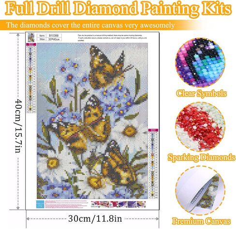 UMOART Gnome Diamond Painting Kits - Honey Bee Diamond Art Painting Kits for Adults Kids, Round Diamond Dots Gnome Painting Kits Gifts, Full Drill Diamond Painting 30x40cm for Home Decor in Saudi Arabia