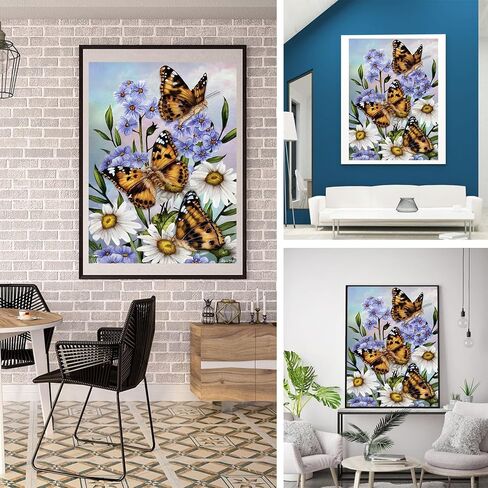 UMOART Gnome Diamond Painting Kits - Honey Bee Diamond Art Painting Kits for Adults Kids, Round Diamond Dots Gnome Painting Kits Gifts, Full Drill Diamond Painting 30x40cm for Home Decor in Saudi Arabia