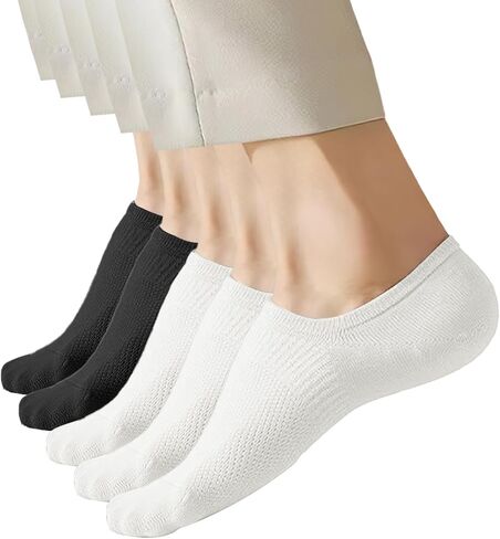Womens 5 Pack Cotton Socks Ultra Thin Breathable Dry Fit Low Cut Running Ankle Solid Color Socks in Saudi Arabia