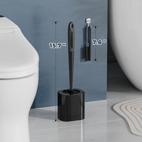 Toilet Brush, 3 Pack Toilet Brush and Holder Set Bathroom Accessories, Toilet Bowl Brush and Holder with 3 Crevice Brush for Bathroom, Toilet Scrubber Brush (White) in Saudi Arabia