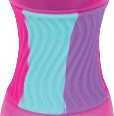 Nuby No Spill Sili Bands 10oz Soft Spout Cup with Textured Easy Grip Silicone Band - Aqua in Saudi Arabia