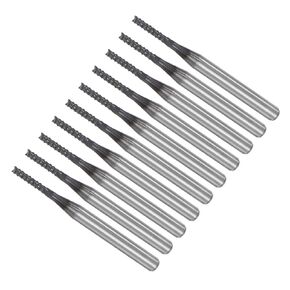 CoCud End Mill CNC Router Bits, 1/8" Shank 1.5mm Cutting 0.3mm Dia, Diamond Film Tungsten Carbide Milling Cutter Right Hand - (Applications: for CNC Drilling Engraving), 5-Pieces