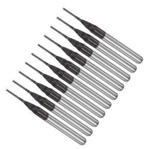 لقم توجيه CNC من CoCud End Mill، ساق 1/8 بوصة قطع 1.5 مم قطر 0.3 مم، قاطع طحن كربيد التنجستين الماسي باليد اليمنى - (التطبيقات: لنقش الحفر باستخدام الحاسب الآلي)، 5 قطع
