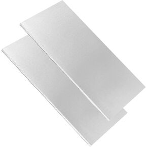 ZEONHEI 2 PCS 12 x 12 x 1/4 Inch 6061 Aluminum Sheet, Finely Polished Aluminum Tooling Flat Sheet, Aluminum Panel Sheet Covered with Protective Film, Plate Bar Mill Stock in Kuwait