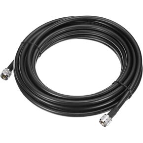 UHF ذكر PL-259 إلى UHF ذكر PL-259 خسارة منخفضة RG213 كابل توصيل محوري 0.3 متر/1 قدم