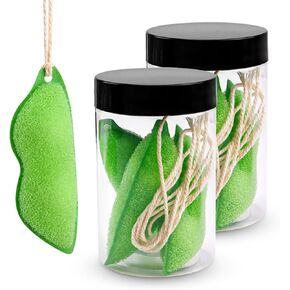 12 PCS Magic Beans Bottle Cleaner, Reuseable Bottle Cleaning Beans Bean Bottle Cleaning Sponge Heat Resistance Bottle Sponge for Internal Cleaning of Small Mouth, Canned (Green)