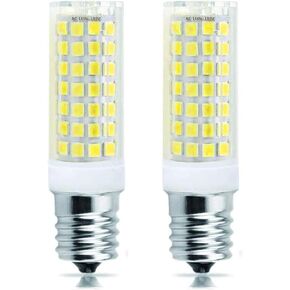 8206232A E17 LED, Dimmable E17 Led Bulb, 8W 75W Equivalent,850LM, 110V 120V 130V,Intermediate Base, for Ceiling Fan, Microwave Oven Lighting,2-Pack (E17-Warm White)
