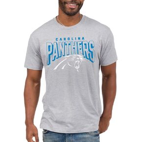 Junk Food Clothing x NFL - Carolina Panthers - Bold Logo - Unisex Adult Short Sleeve Fan T-Shirt for Men and Women - Size Large