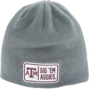 ZHATS NCAA Officially Licensed Beanie Edge Patch Defer Gray