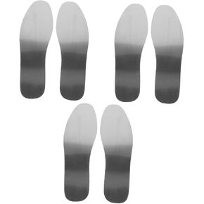 3 Pairs Stainless Steel Insole Mens Shoe Insoles Shoe Insert Insoles Men Shoe Insoles Women Shoe Insoles for Women Roller Shoes Insoles for Women Men Shoes Insoles Boot Inserts