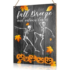 UDNADKEX Hello Fall Decorations Hanging Sign, Autumn Fall Decor Rustic Pumpkin Wooden Wall Sign Thanksgiving Decorations