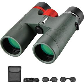 AOMEKIE ED 10x42 Binoculars for Adults and Kids–Fully Multi-Coated with BaK4 Prism Fog & Waterproof Binoculars for Boating Navigation Hunting Fishing Water Sports