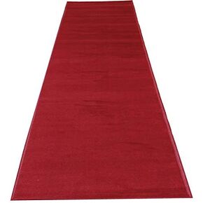 Mybecca RED Carpet Aisle Runner 2 x 10 ft (1.8ft x 10 ft) 21.6in x 120in Color: Dark Red High-Class VIP Quality for Parties, Feel Events, Wedding and Ceremony